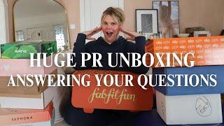 HUGE PR UNBOXING + Q&A ANSWERING YOUR QUESTIONS
