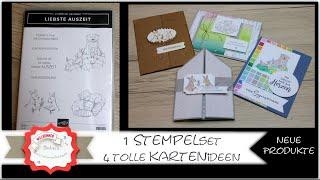 Liebste Auszeit - Gute Besserungskarte - 1 Stempelset 4 Katenideen - Stampin'Up! ® - neue Produkte