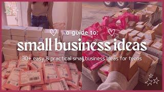 small business ideas FOR TEENAGERS in 2025  30+ easy, realistic side hustle ideas