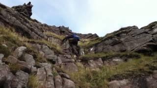 Fooling around on the horns  Beinn Alligin