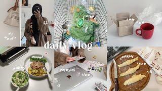 daily vlog : productive 6AM , making sandwich , grocerry , aesthetic room , uni vlog , dinner