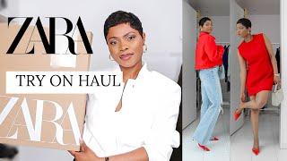 ZARA HAUL & TRY ON | SPRING ZARA 2024 | ama loves beauty