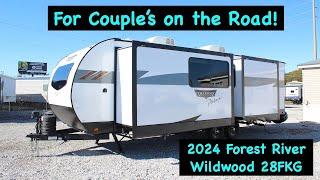 A travel trailer for the Work on the Road Couple! 2024 Forest River Wildwood 28FKG