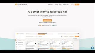 Foundersuite 2 0 overview video - how to use Foundersuite to raise capital and manage investors