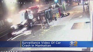 New Video: Car Gets T-Boned By Truck In Murray Hill