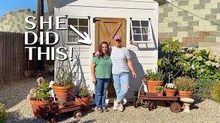 The MOST Resourceful Gardener's Garden Tour! DIY Tomato Cages, Arches Galore & THAT SHED! 