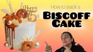 BISCOFF CAKE I How to stack a TALL CAKE I whipp cream cake I easy cake recipe I Sweet Wonders