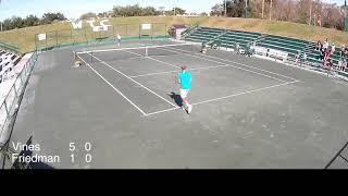 Men's 60 Singles Final  Vines(1) vs Friedman(2)