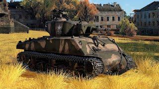 War Thunder: USA - M4A3E2 Gameplay [1440p 60FPS]