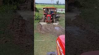 Massey ferguson Old model  trolley in mud #short #shortsvideo #tractorvideo #trending #viralvideo