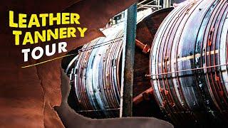 145 Year Old Leather Tannery Tour // How Leather is Made