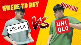 MNLA VS UNIQLO! Which essentials is BETTER? | ThatGuySimon (Philippines)