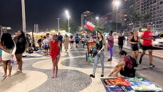 Monday Night Walk in Copacabana and Ipanema - Rio de Janeiro, Brazil 【4K】 2025