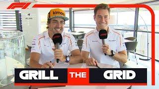 McLaren's Fernando Alonso and Stoffel Vandoorne | Grill the Grid: Truth or Lie?