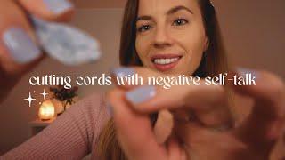 ASMR REIKI cutting cords with negative self-talk (extremely tingly energy cleanse for sleep)