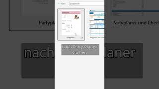 Excel Partyplaner Silvester  #microsoft #excel #party #shortsvideo