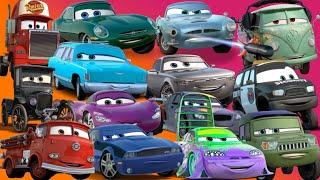 Looking For Disney Pixar Cars Lightning Mcqueen, Snotrod, Chick Hicks,Flo,Doc Hudson