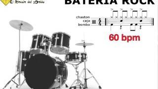 Bateria rock 60 bpm