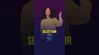 A Quick Way to Select Hair and Make Transparent in Photoshop‍#graphictips #photoshopedit   #shorts