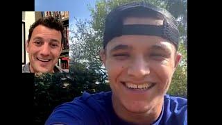 Professional Twitch streamer, Lando Norris, on Instagram Live with F1's Will Buxton