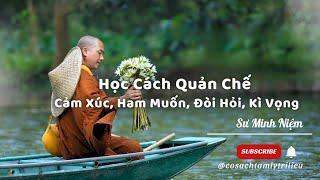 Học Cách Quản Chế Cảm Xúc, Ham Muốn, Đòi Hỏi, Kì Vọng | Sư Minh Niệm #chualanh #tamlytrilieu