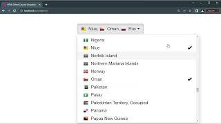 HTML Select Country Dropdown List With Flags