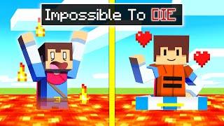 Minecraft But It's IMPOSSIBLE To DIE!
