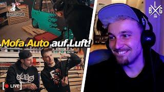 AIRRIDE im Mofa Auto! Marvin reagiert auf Mofakult Video | LB Garage Twitch Streamhighlights