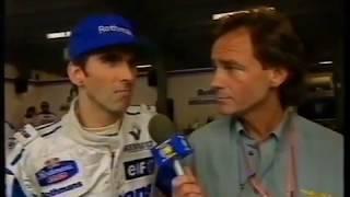 Barry Sheene interviews Nigel Mansell and Damon Hill