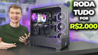 PC GAMER BARATO DE R$2000 PARA RODAR TUDO, MONTAGEM COM PREÇO BLACK FRIDAY! (2024)