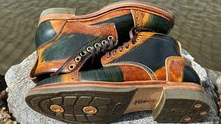 Santalum x Pigeon Tree Crafting Green Marbled Service Boots REVIEW