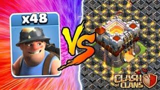 Town Hall 11 Three Starred! Mass Miners Attack! Th11 War Attacks #1