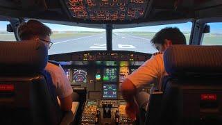 Airbus A320 Simulator CAT IIIA Autoland at London Gatwick (EGKK)