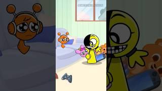 The sad love story of the Pinki teddy bear and the Oren teddy bear | Sprunki Animation
