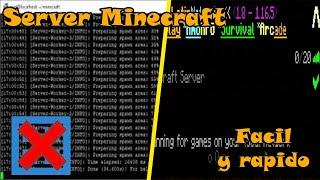 Como crear servidor Minecraft - Con y sin mods - Sin Aternos - Facil y rapido