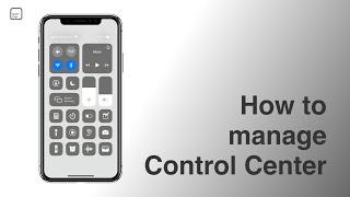 How to edit Control Center | iPhone | Apple iTips