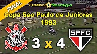 Corinthians 3 x 4 São Paulo - 25-01-1993 ( Final da Copa São Paulo de Juniores )