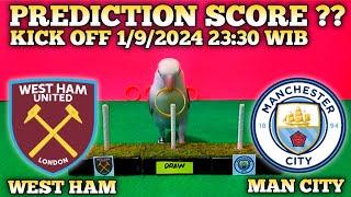 MANCHESTER CITY VS WEST HAM 3-1 || PREMIER LEAGUE 2024/2025 || PREDICTION SCORE