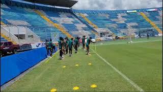 Reggae Boyz getting ready for Honduras in Tegucigalpa