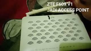 SETTING MODEM ZTE F609 V1 SEBAGAI ACCESS POINT | TIDAK ADA MODE BRIDGE | EMANG BISA?