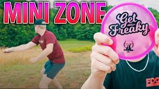 How Does This Fly SO FAR?! | Mini Zone Disc Golf Battle