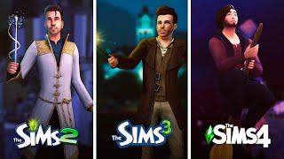 Witches, sorcerers, wizards at The Sims | 3 parts comparison