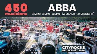 ABBA - Gimme! Gimme! Gimme! (A Man After Midnight) 450 musicians rock flashmob @CITYROCKS rock cover