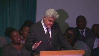 Jay Leno tears up over Michael Clarke Duncan memorial service