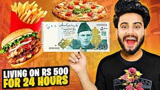 Living on Rs 500 for 24 Hours Challenge! | Sasta Food Challenge @ThatWasCrazy