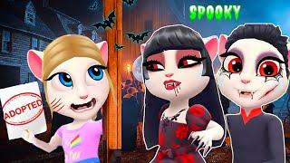 I was adopted by a vampire Family! How to Become a From vampire! My Talking Angela 2 Cosplay