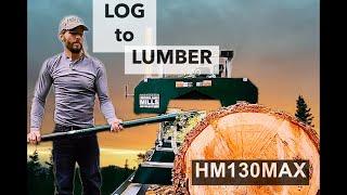 LOG TO LUMBER - Milling a Tree with the HM130 MAX - WOODLAND MILLS Portable Sawmill