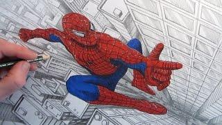 How to Draw Spider-Man above a City: Narrated