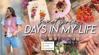DAYS IN MY LIFE | new struggles, starting sourdough, Trader Joe’s haul, baby craft, & Nuuly haul!