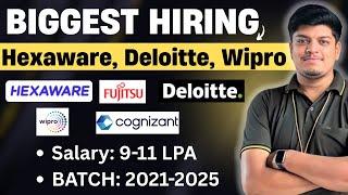 Deloitte Analyst Hiring | Hexaware Superset, Wipro, Cognizant Hiring | Off Campus Drive 2025-2021